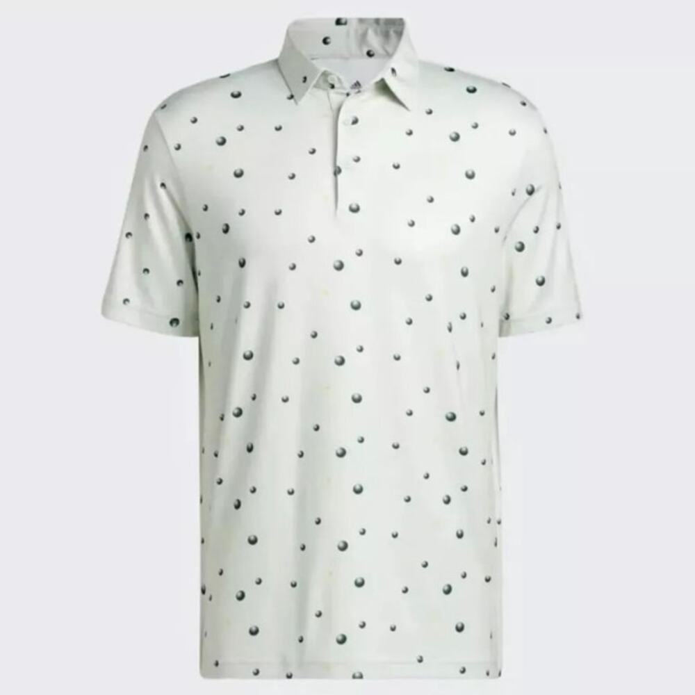 NWT Adidas Polo Ultimate365 Allover Print Golf Shirt Sports Performance Size S